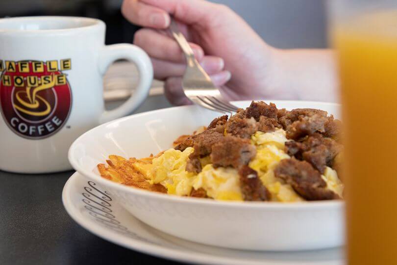 Plate of food at Waffle House