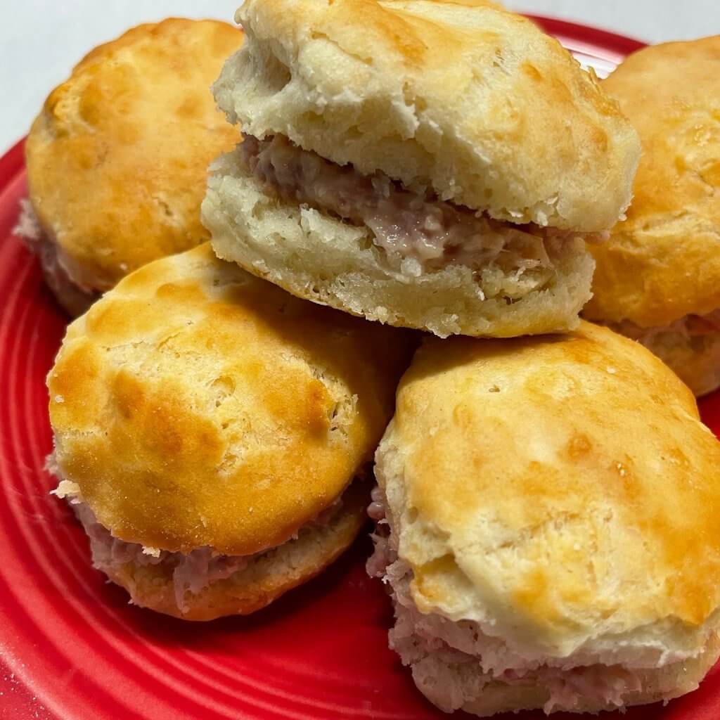 Get carried away tea bicsuits w country ham 1-onlypawleys